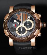 Romain Jerome. Style # : Titanic DNA ChronographUltimateH.T.OXY4.2222M.00.BB.  Rusted Steel T-Oxy IV   =500 .!!!